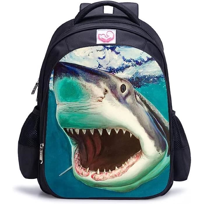 Sac De Livre Unisexe Animal De Requin Sac De Livre De Loisirs Sac