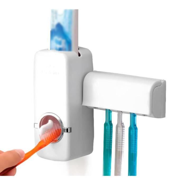 Porte-Brosse À Dents Mural En Aluminium, Support Brosse A Dent, Dentifrice, Rasoir Organisateur