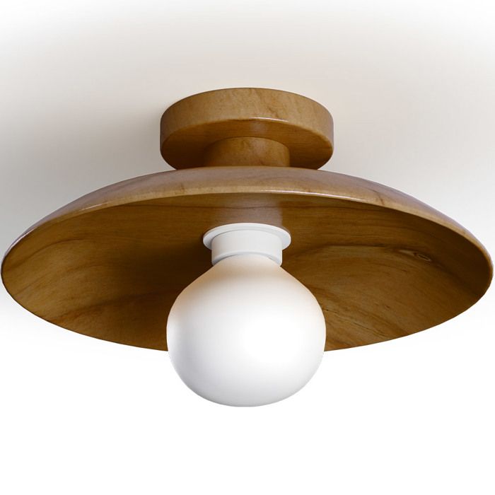 Lampe de Plafond - Plafonnier en Bois - Goodman Marron foncé