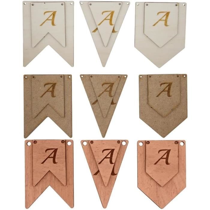 SAAIF Guirlande Happy Birthday - Réutilisable - Avec Cœur Et étoiles