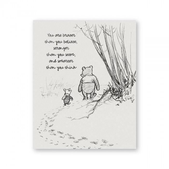 Version x25 Cm No Frame Ph3397 Winnie L Ourson Citations Affiches Sur Toile Et Impressions Classique Dessin Anime Film Art Cdiscount Maison