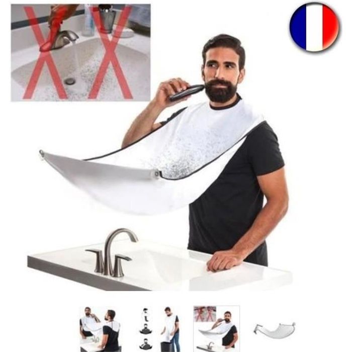 Cadeau Homme - Tablier à Barbe - Blanc