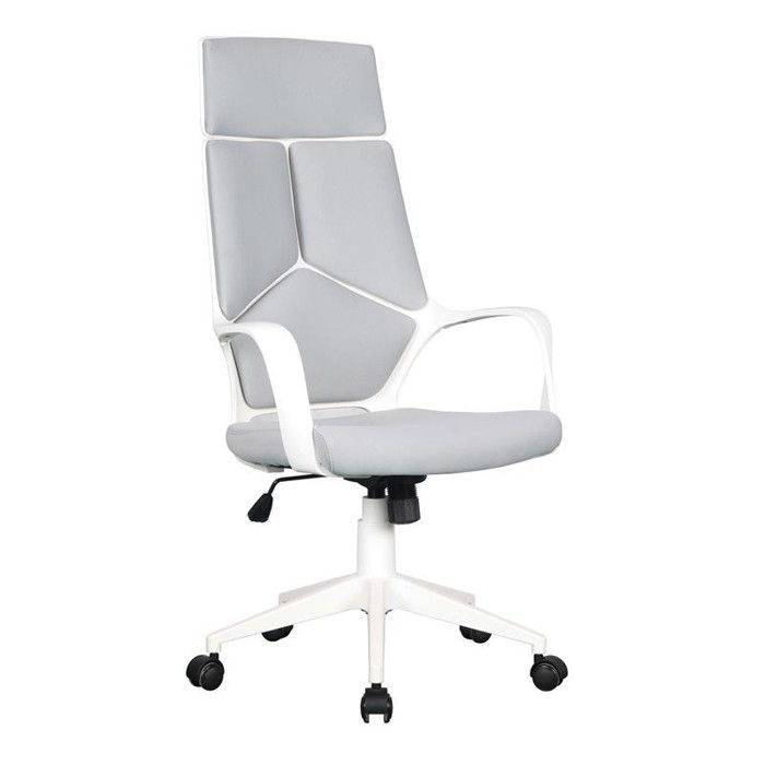 Chaise De Bureau Tissu Moderna Grise Blanche Achat Vente Chaise De Bureau Chaise De Bureau Tissu Cdiscount