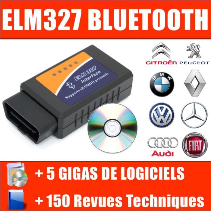 Interface Diagnostique ELM327 1.5 PRO USB en Français VCDS MULTIMARQUES 
