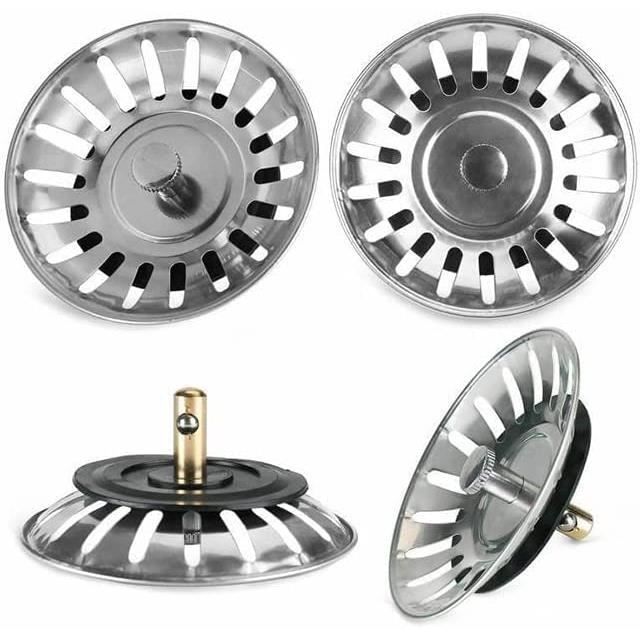 Filtre D'évier De Cuisine En Inox - Hauteur Réglable 56-82 Mm - Compatible éviers 79 Et 82 Mm - Pièce De Rechange Franke