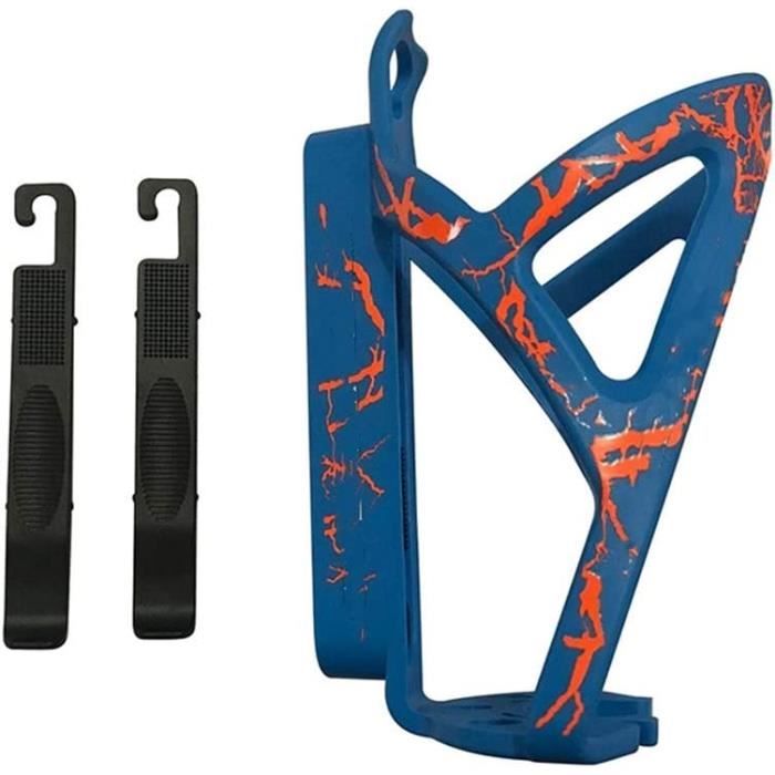 Vueinrg Porte Gourde Velo, Porte Bidon Velo avec Poche en Maille, Porte Gourde VTT sans Vis Porte-bidons pour Bouteille de Vélo Guidon Poussette Porte Gourde Randonnée Scooters Fauteuil Roulant (Noir