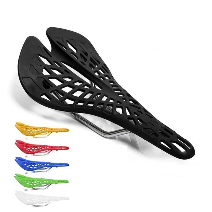 Selle à vélo en fibre de carbone - siège de course super léger, rails