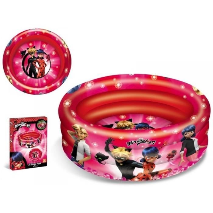 piscine miraculous gonflable en 100 cm cdiscount jardin