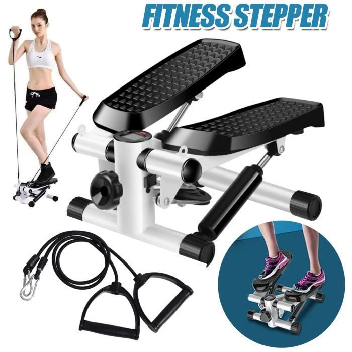 LCD Stepper Fitness Aerobic Hauteur Reglable Surface Antiderapante37 x 30 x 20 cm