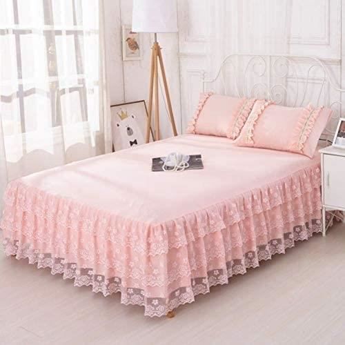 CACHE SOMMIER Couvre Lits Jupe de lit matelas Couverture Double