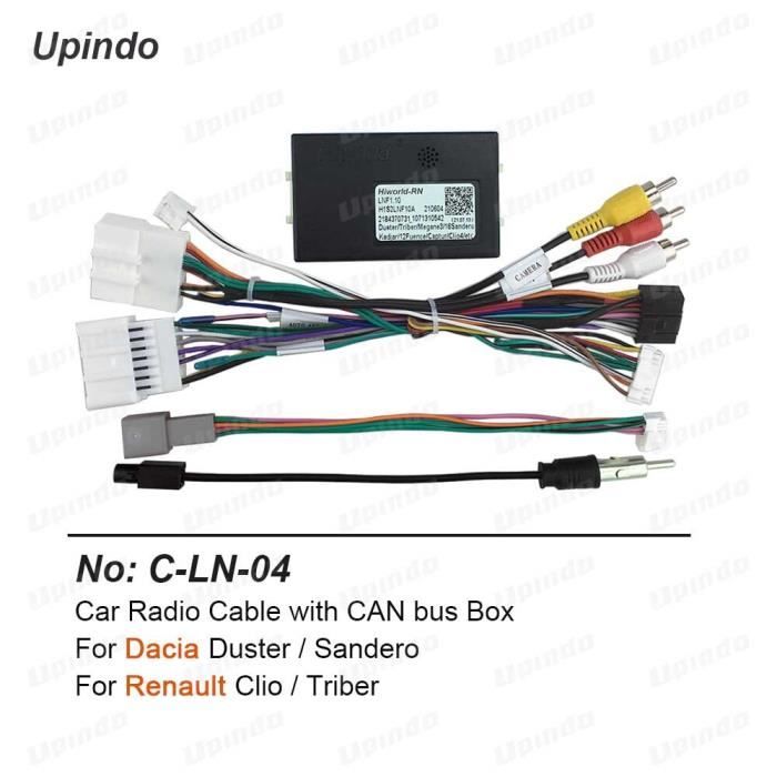 Arbre transmission,Adaptateur CAN-Bus de câble de Radio de voiture, pour RENAULT Clio Triber Dacia Duster Sandero - C-LN-04[B96]