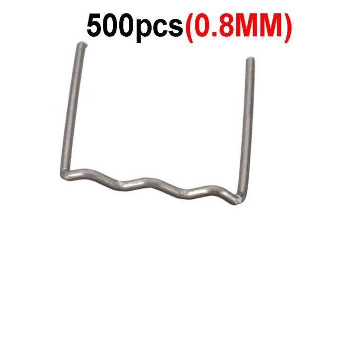 Lot De 500 Agrafes à Chaud En Métal Pour Soudure Plastique - Diamètre 0.8mm - Idéal Bricolage