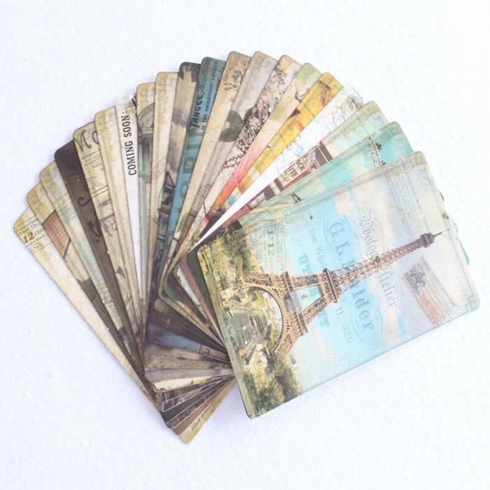 Lot De 30 Cartes Postales De Voyage Vintage Pour Mariages, Fêtes Et