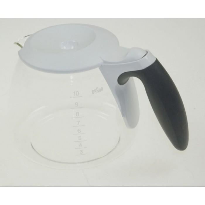 Verseuse Blanc / Gris KFK500 pour Cafetière Braun - 3104 - KF550 63104705 3104 3105 Aromapassion