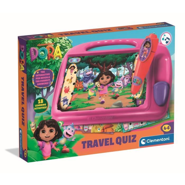 Clementoni Pupitre Éducatif Dora – 18 Activités Interactives Pour Enfants Dès 4 Ans
