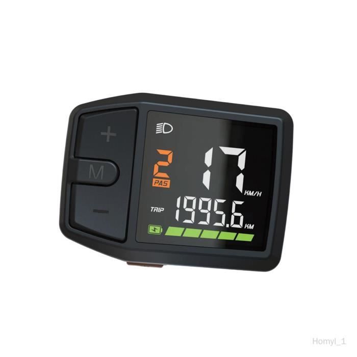 Écran VLCD5 6 Broches Pour Moteur TSDZ2 - Affichage Vélo électrique - Sans Accélérateur - Compact Et Léger (350g)