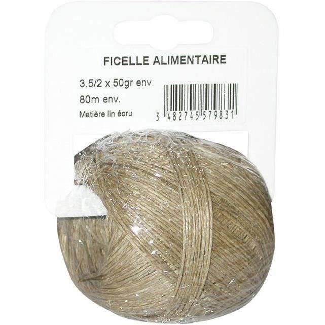 CORDERIE TOURNONAISE Ficelle en lin 3,5/2 - 45 g - écru