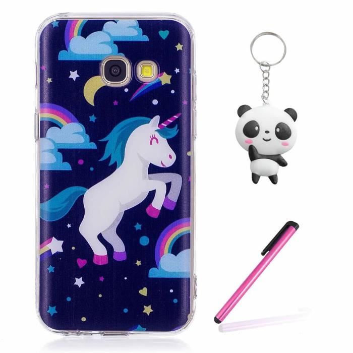 Coque Pour Samsung Galaxy A5 2017 Licorne Design Souple Transparent Tpu Silicone Achat Coque Bumper Pas Cher Avis Et Meilleur Prix Cdiscount