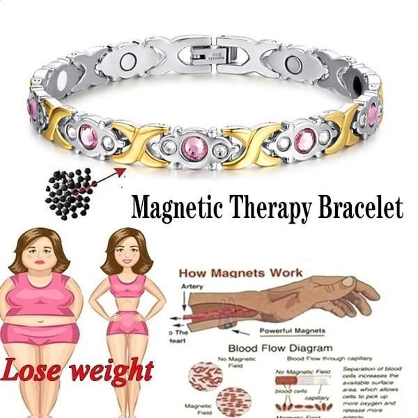 bracelet de thérapie magnétique torsadé, bijoux amincissant, perte de poids, 4 couleurs, tendance
