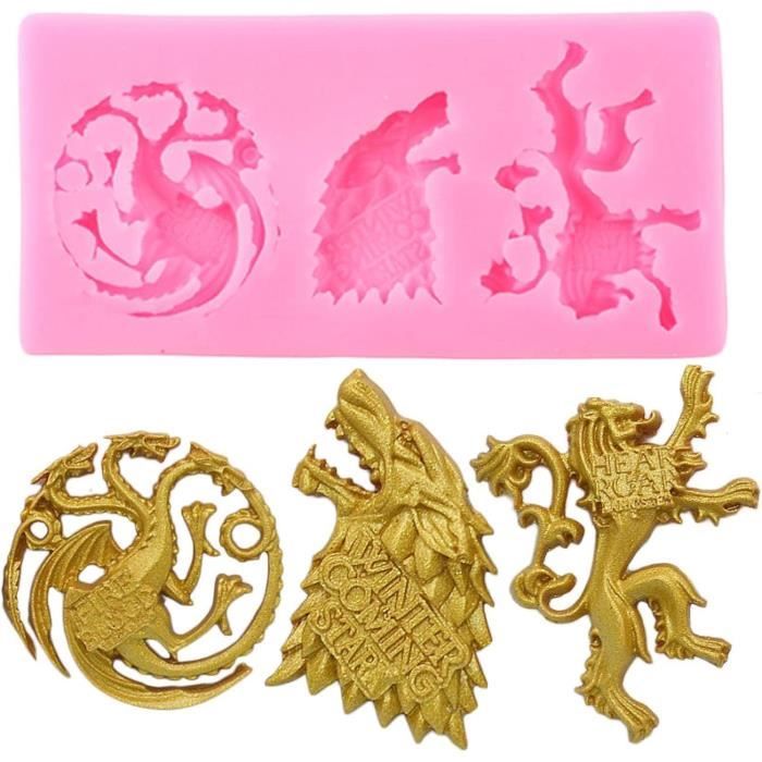 Moule Silicone 3D Tête De Loup - Savon, Chocolat, Gypse, Résine Époxy Artisanat