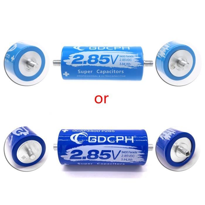 Condensateur De Puissance 4 Farads Pour Audio Voiture - Affichage LED Voltage - Pour Ampli Jusqu'à 2000W