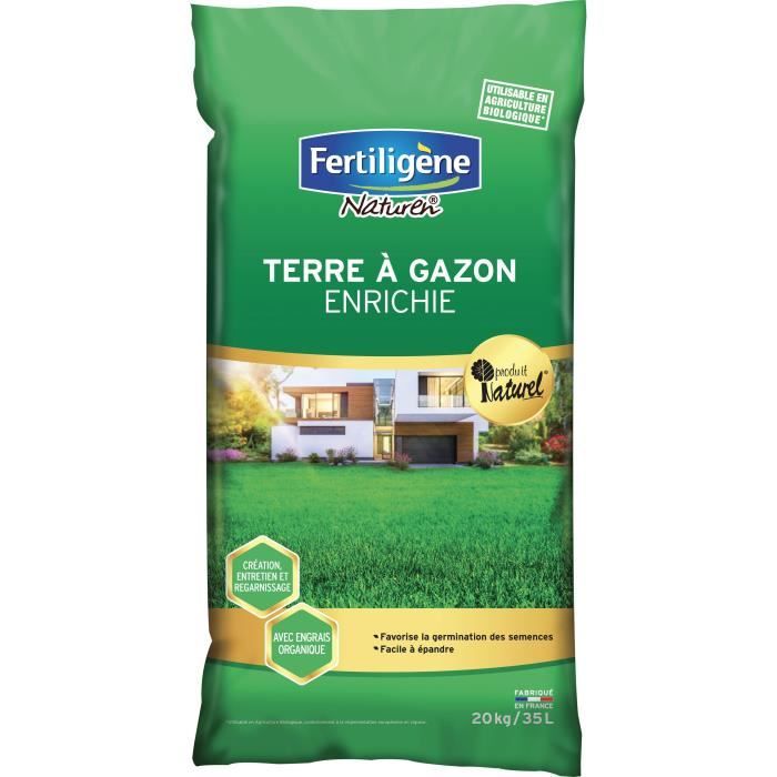 Fertiligene Terre A Gazon Enrichie 20 Kg Achat Vente Engrais Terre A Gazon Enrichie 20 Kg Cdiscount