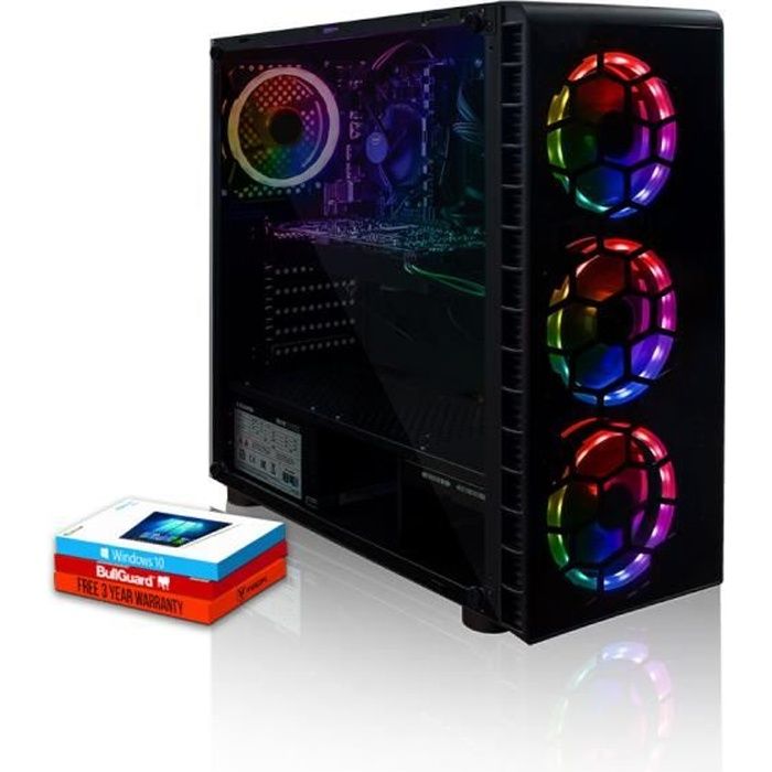Top achat Ordinateur de bureau Fierce Fortnite PC Gamer de Bureau - Intel Core i5 9400F 6x4.1GHz CPU, 16Go RAM, GTX 1660 6Go, 2To HDD - 1001940 pas cher