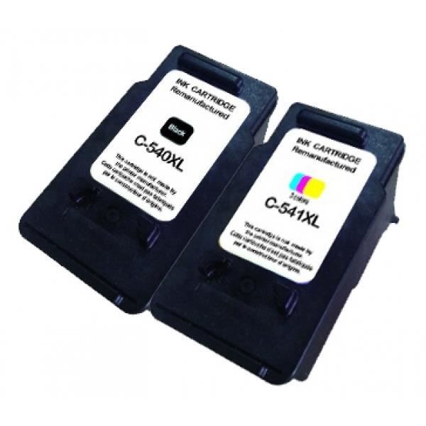 Cartouche D'encre Remanufacturée Pour Canon Pixma TS5151 - Noir PG540XL Et Couleur CL541XL