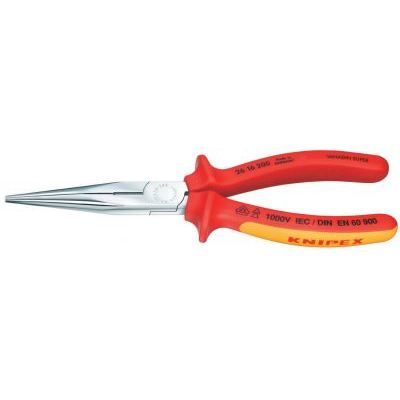 Pince bec 1/2 rond isolée 1000V - KNIPEX - 200mm - Rouge