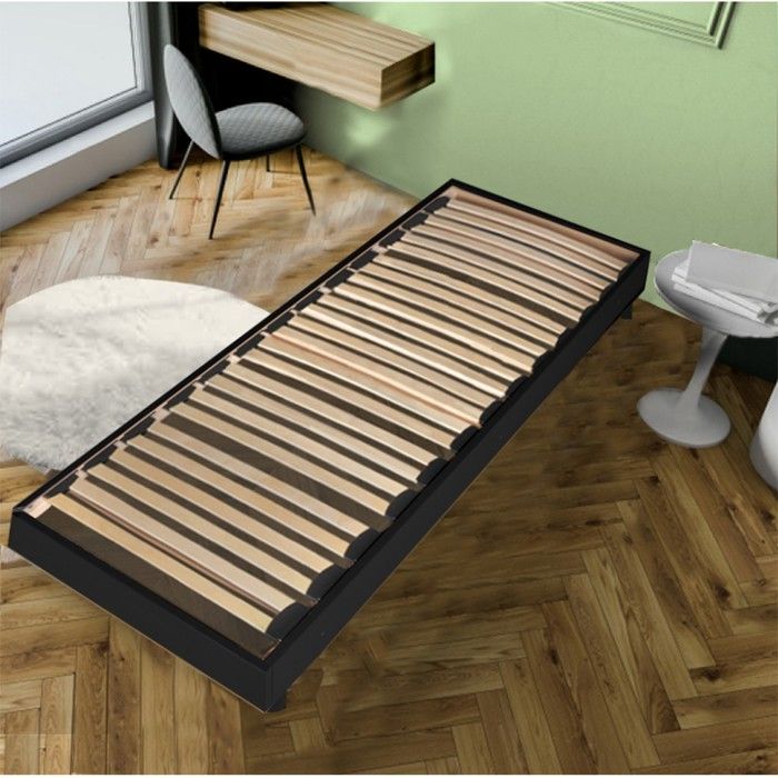 Sommier sur pied SOMKIT 90x190 / Noir Sommier sur pied SOMKIT 90x190 / Noir
