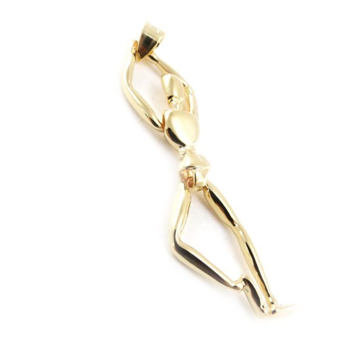 Pendentif Kayak Plaqué Or - Breloque - Neuf Avec étiquettes - Bijou Fantaisie Doré