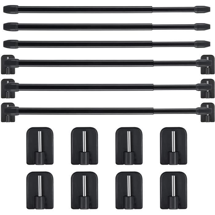Accessoire Pour Rideau Et Store - Limics24 - Tringle À Plastique Réglable Extensible Fenêtre Barres D Armoire 1