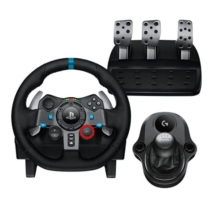Logitech G G29 SE Driving Force volant de course et pédalier retour de force cuir véritable + Logitech G Driving Force levier de vitesse pour PS5 PS4 et PC Mac - vue 10