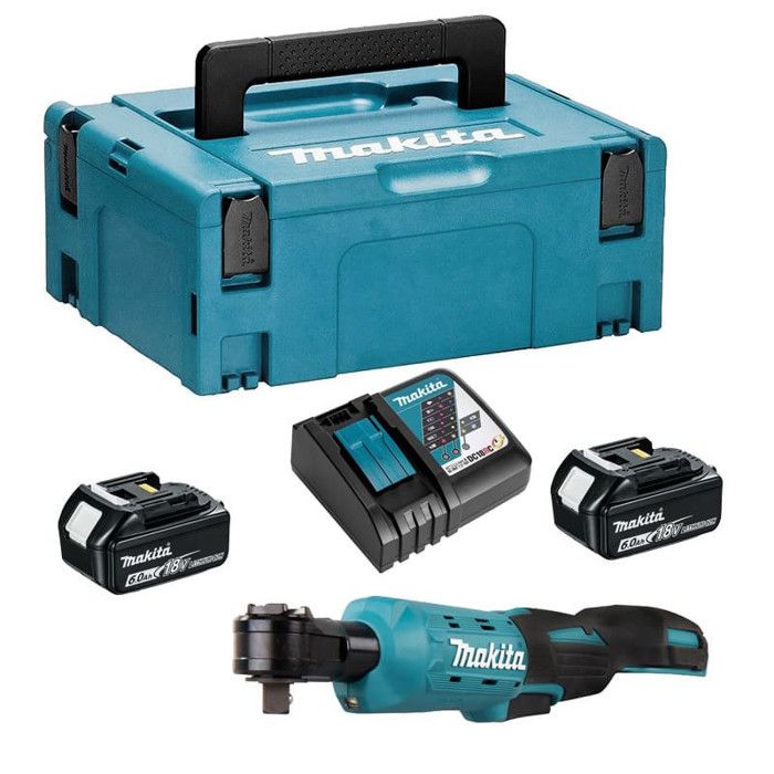 Clé à cliquet 18 V Li Ion 38 14 475 Nm 2x60 Ah en MAKPAC MAKITA DWR180RGJ