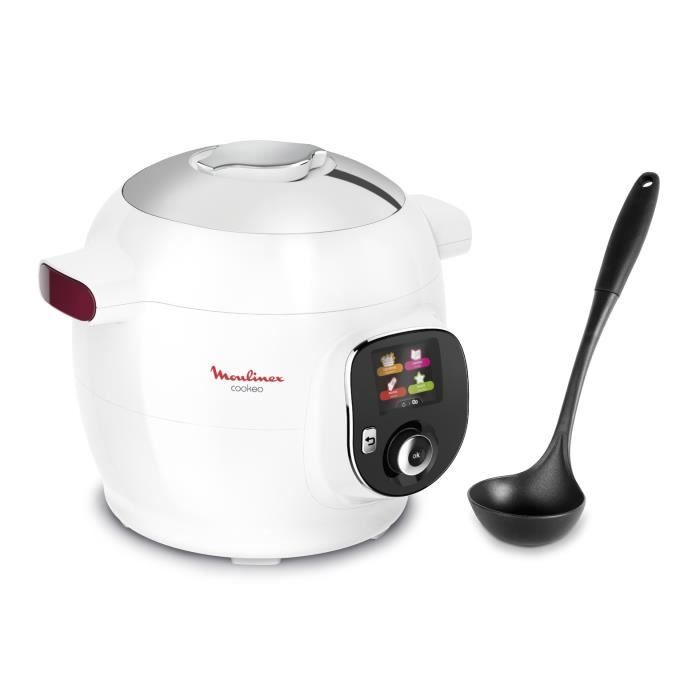 Moulinex Ce Cookeo Louche Multicuiseur Intelligent Capacite 6 L Guide Pas A Pas Cuisson Sous Pression Rapide Blanc Cdiscount Electromenager