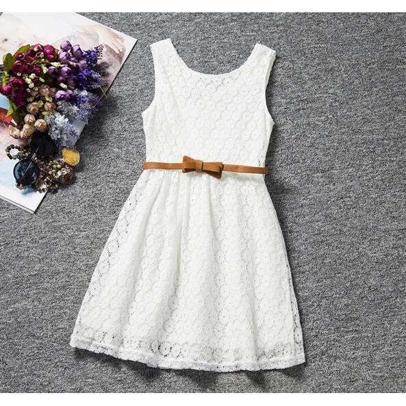 3 10 Ans Fille En Robe D Ete Robe Jupe Boule Av Blanc Achat Vente Robe Cdiscount
