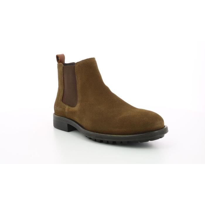 bottes kickers homme marron