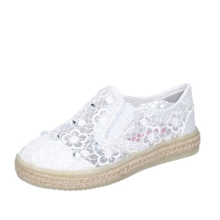 Mocassin Blanc pour Fille ASSO BM446 Tailles EU 24 36
