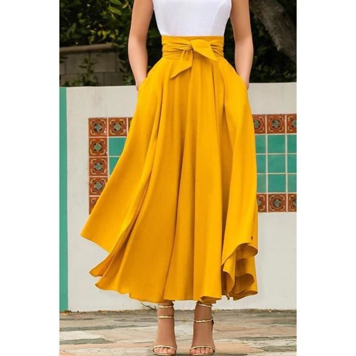 Jupe trapèze taille haute shop