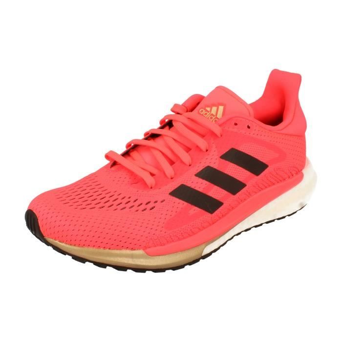 Chaussures de course Adidas Solar Glide 3 Femme Rouge Running R gulier Adulte