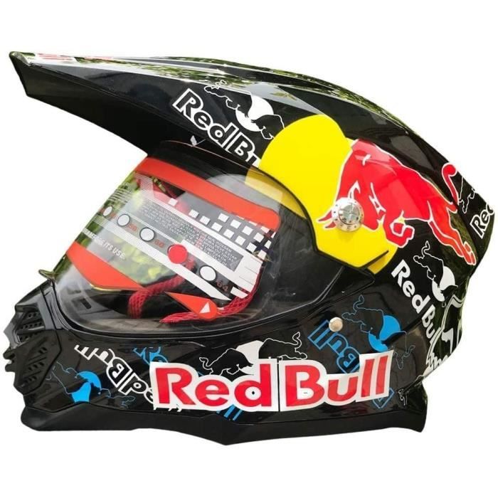 Casque motocross adulte casque moto modulable cross moto,certification ece casques  red bull moto cross homme femme casque vtt inte - Cdiscount Auto