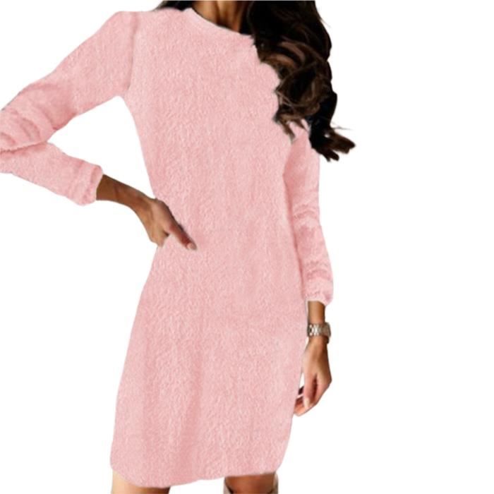 Robe Tricotée Fille GRACE KARIN Automne Hiver - Col Rond Manches Longues Coupe Évasée