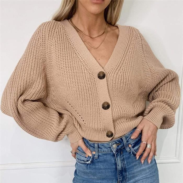 Gilet cardigan Cardigan en cachemire pour femme veste manches