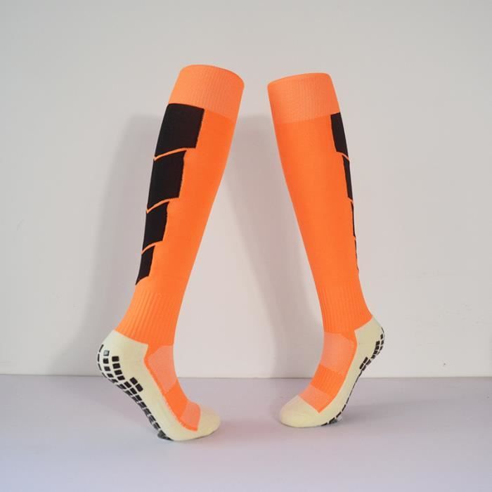 HCQC Chaussettes Football Antidérapantes Homme - Lot 3 Ou 4 Paires, Grande Taille, Coussinets Silicone