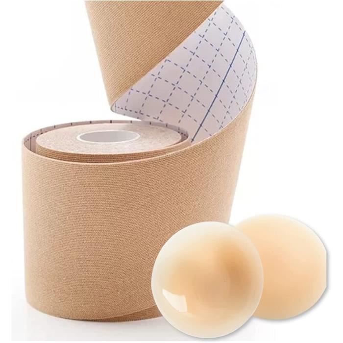 Cache-tétons Réutilisables En Silicone – Adhésif Discret – Résistants à L’eau Et à La Transpiration – Pour Tenues Dos Nu Ou Légères – Teintes Peau