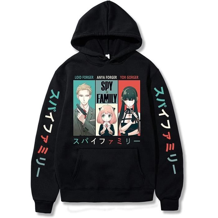 Sweat Spy X Family Anya Loid Yor - Hoodie Anime 3D Mixte Garçons Filles