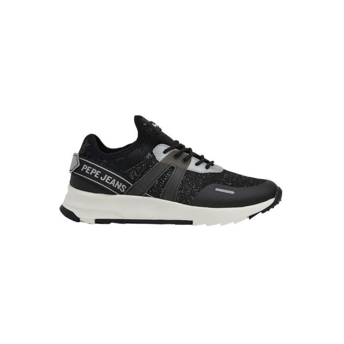 Baskets Pepe Jeans Joy Tech Femme Noir Synthetique Lacets Noir Cdiscount Chaussures