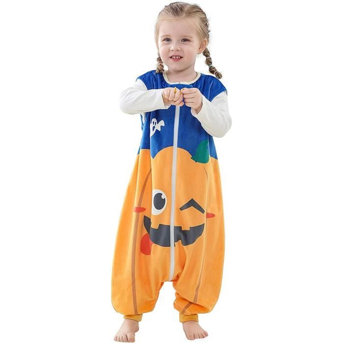 Gigoteuse Bébé Avec Jambes Hiver - Pyjama Chaud En Flanelle Douce, Manches Longues, Vert Mignon - 3-4 Ans - Idéal Cadeau Naissance Garçon