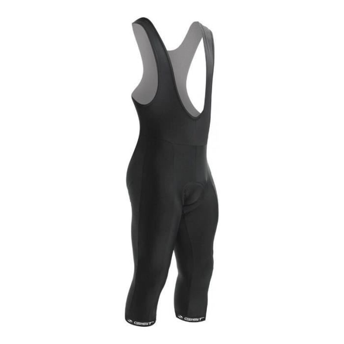 Cuissard court à bretelles Gist Corsaire Fond 3 Density - noir - 2XL - Homme - Cycle - Vélo loisir - Respirant