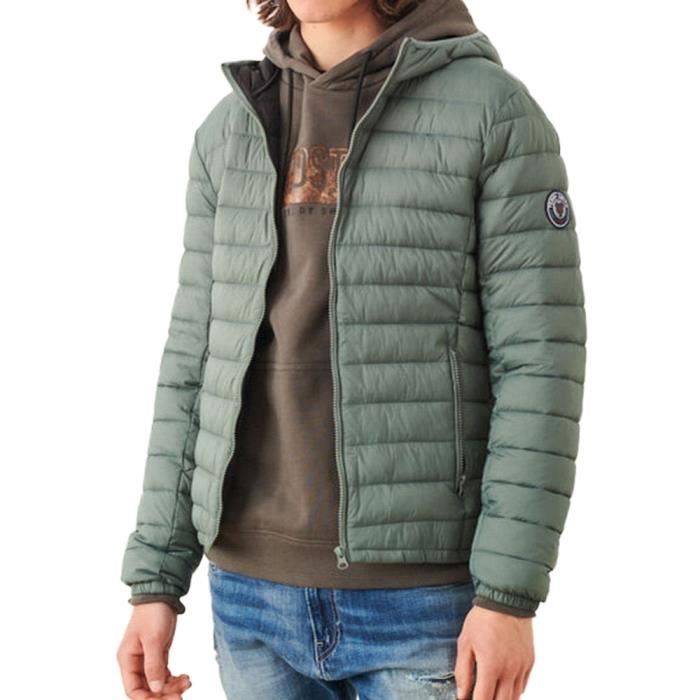 Blouson Vert Homme Teddy Smith Blighter Green Cdiscount Pret a Porter